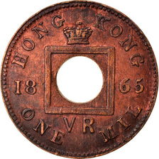 Monnaie, Hong Kong, Victoria, Mil, 1865, TTB+, Bronze, KM:2