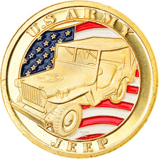France, Jeton, Jeton Touristique, U.S Army - Jeep, Souvenirs et Patrimoine, SPL
