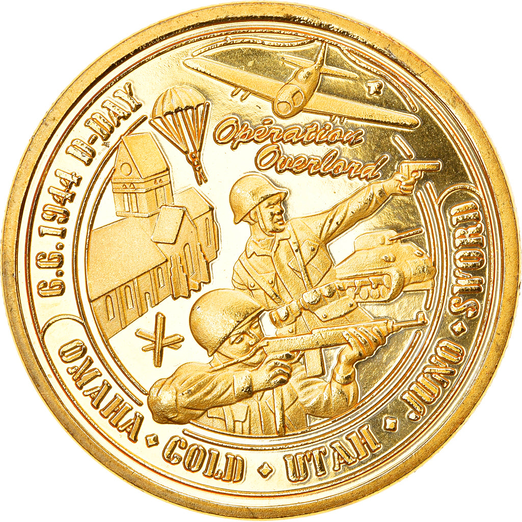 France, Token, D-Day - Opération Overlord, MS(65-70), Cupro-nickel Aluminium