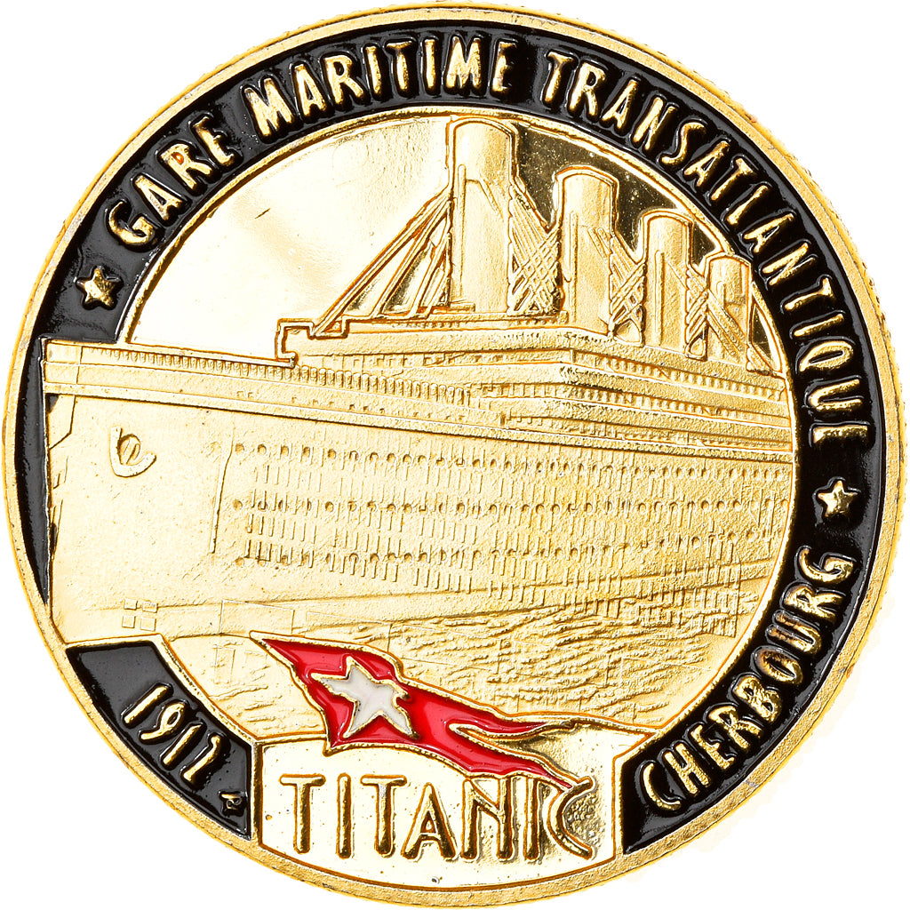 France, Token, Cherbourg - Gare maritime transatlantique - Titanic, MS(63)