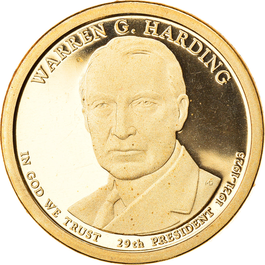 Coin, United States, Warren G. Harding, Dollar, 2014, U.S. Mint, San Francisco