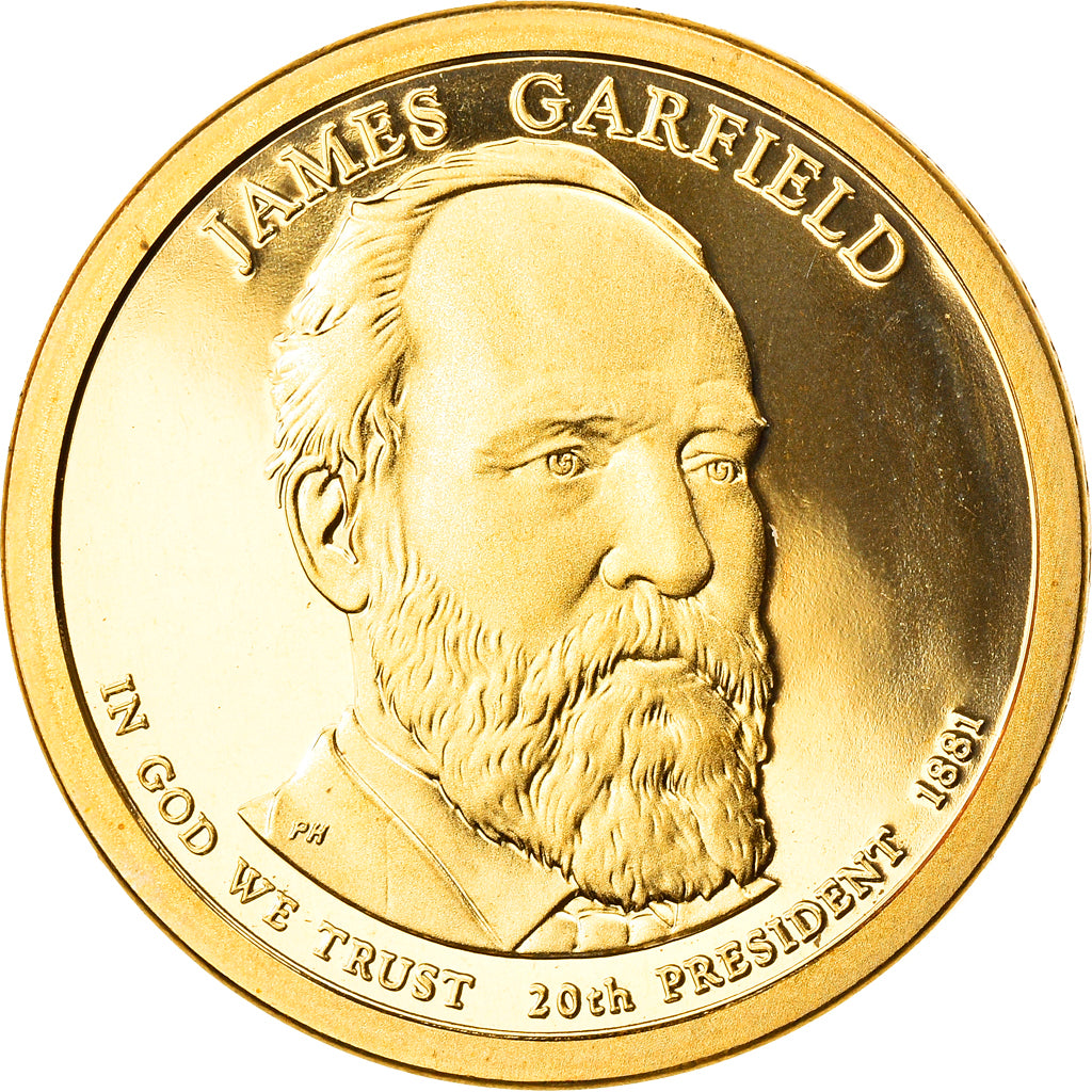 Coin, United States, James Garfield, Dollar, 2011, U.S. Mint, San Francisco