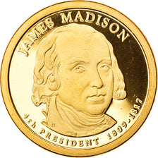 Coin, United States, James Madison, Dollar, 2007, U.S. Mint, San Francisco