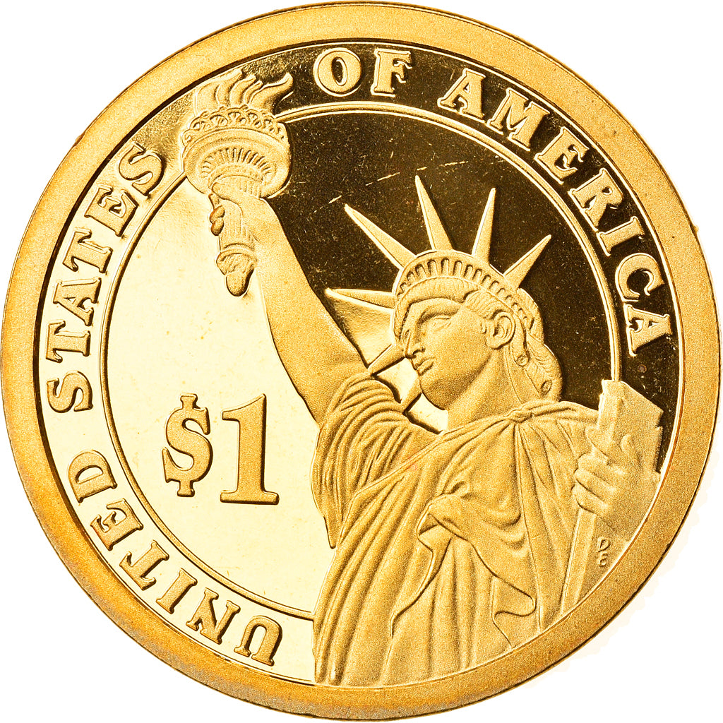 Coin, United States, James Madison, Dollar, 2007, U.S. Mint, San Francisco