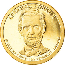 Coin, United States, Abraham Lincoln, Dollar, 2010, U.S. Mint, San Francisco