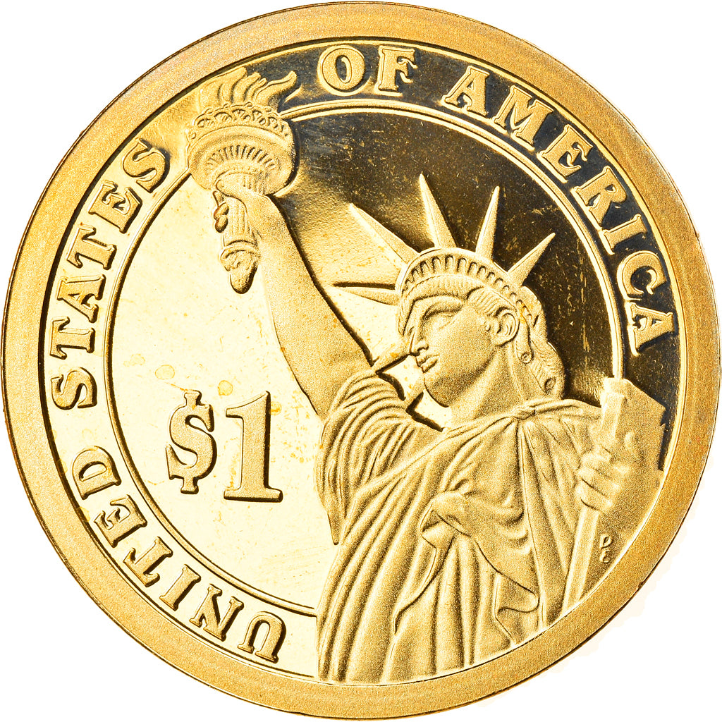 Coin, United States, Abraham Lincoln, Dollar, 2010, U.S. Mint, San Francisco