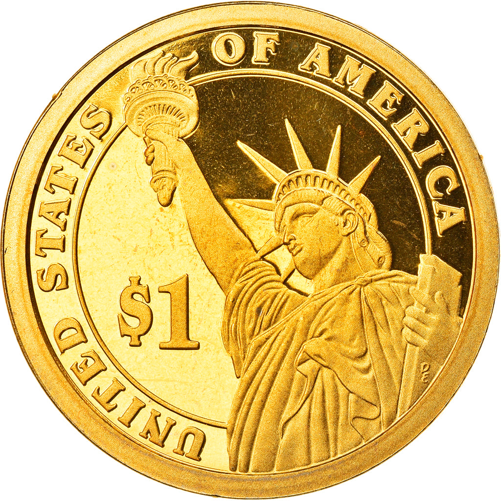 Coin, United States, John Adams, Dollar, 2007, U.S. Mint, San Francisco, Proof