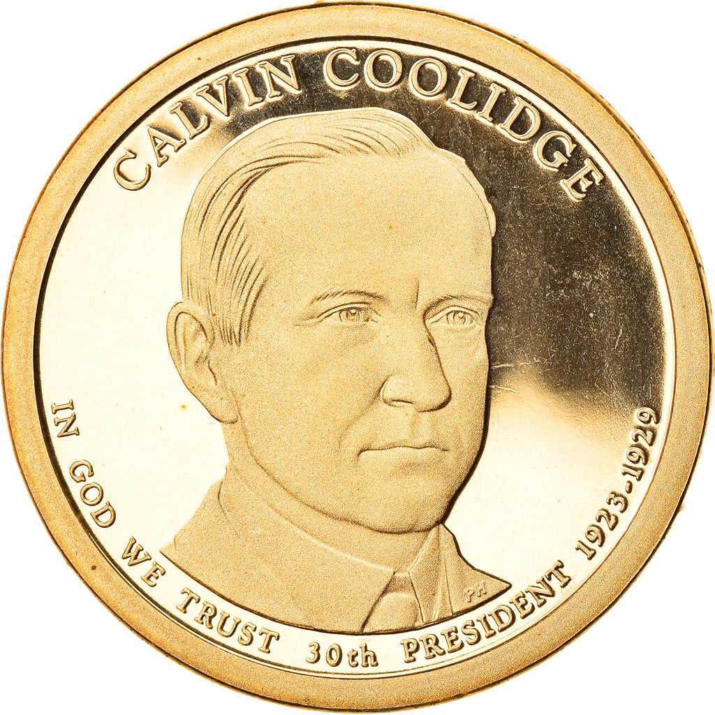 Coin, United States, Calvin Coolidge, Dollar, 2014, U.S. Mint, San Francisco