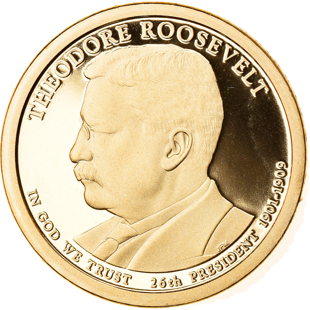 Coin, United States, Theodore Roosevelt, Dollar, 2013, U.S. Mint, San Francisco