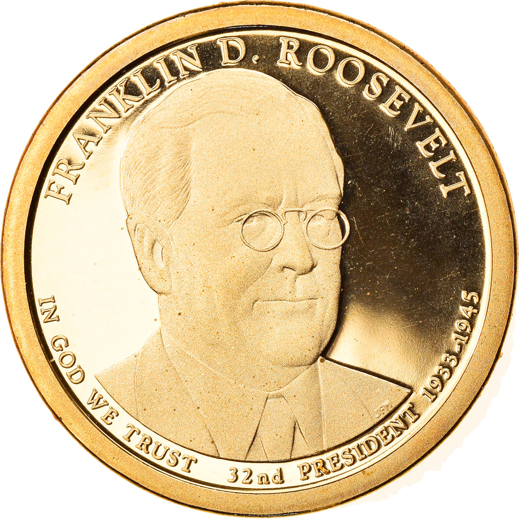 Monnaie, États-Unis, Franklin D. Roosevelt, Dollar, 2014, U.S. Mint, San