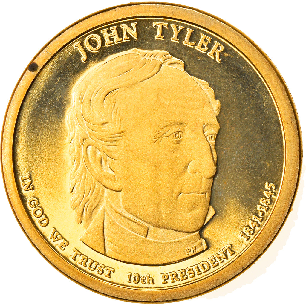 Moneta, USA, John Tyler, Dollar, 2009, U.S. Mint, San Francisco, Proof
