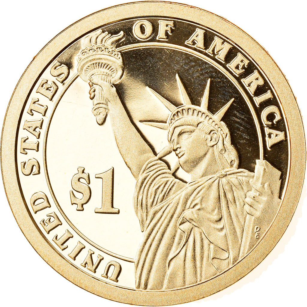 Coin, United States, Woodrow Wilson, Dollar, 2013, U.S. Mint, San Francisco