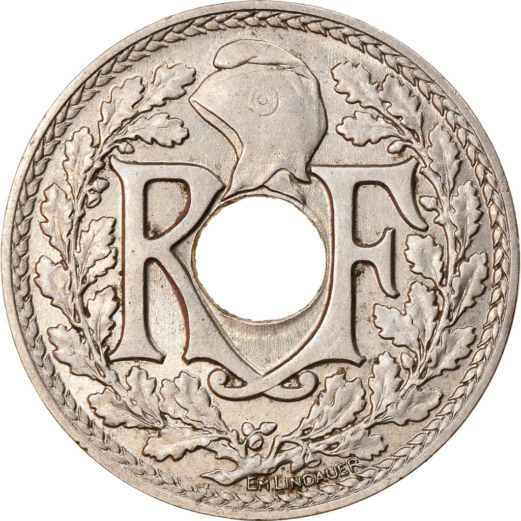 Coin, France, Lindauer, 25 Centimes, 1915, AU(50-53), Nickel, KM:867, Le