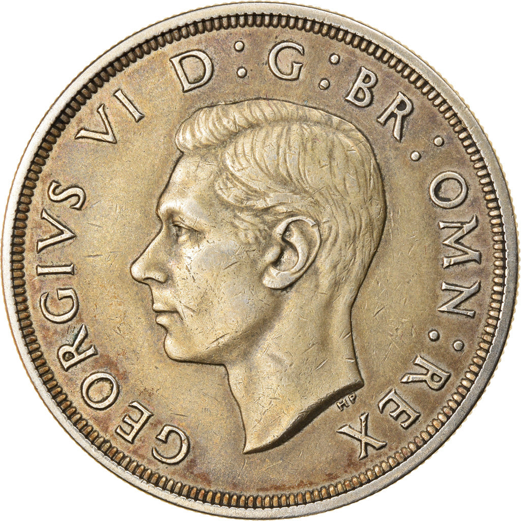 Coin, Great Britain, George VI, Crown, 1937, EF(40-45), Silver, KM:857