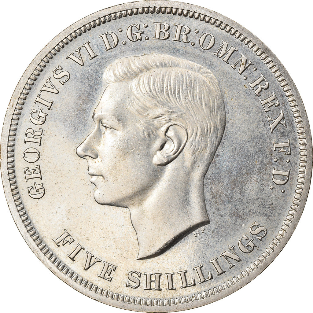 Coin, Great Britain, George VI, Crown, 1951, AU(55-58), Copper-nickel, KM:880