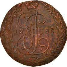 Munten, Rusland, Catherine II, 5 Kopeks, 1788, Ekaterinbourg, ZF, Koper, KM:59.3