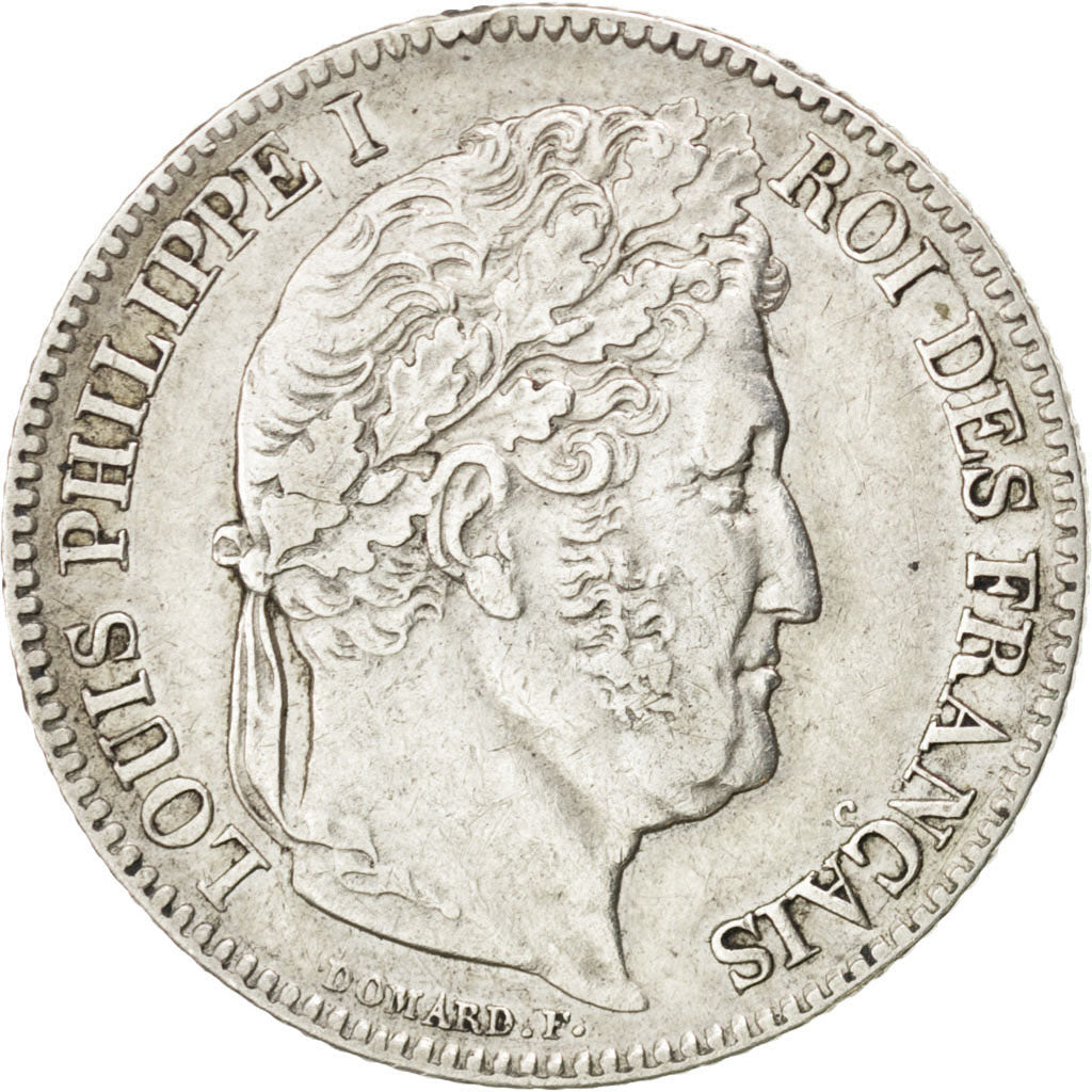 FRANCE, Louis-Philippe, Franc, 1846, Paris, KM #748.1, AU(50-53), Silver,...