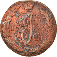 Coin, Russia, Catherine II, 5 Kopeks, 1792, Annensk, VF(30-35), Copper, KM:59.2