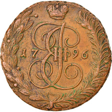 Monnaie, Russie, Catherine II, 5 Kopeks, 1796, Annensk, TTB, Cuivre, KM:59.2