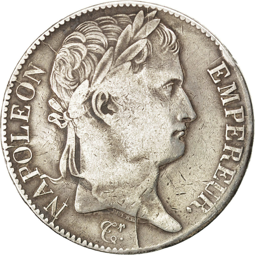 FRANCE, Napoléon I, 5 Francs, 1815, Limoges, KM #704.4, VF(20-25), Silver, G...