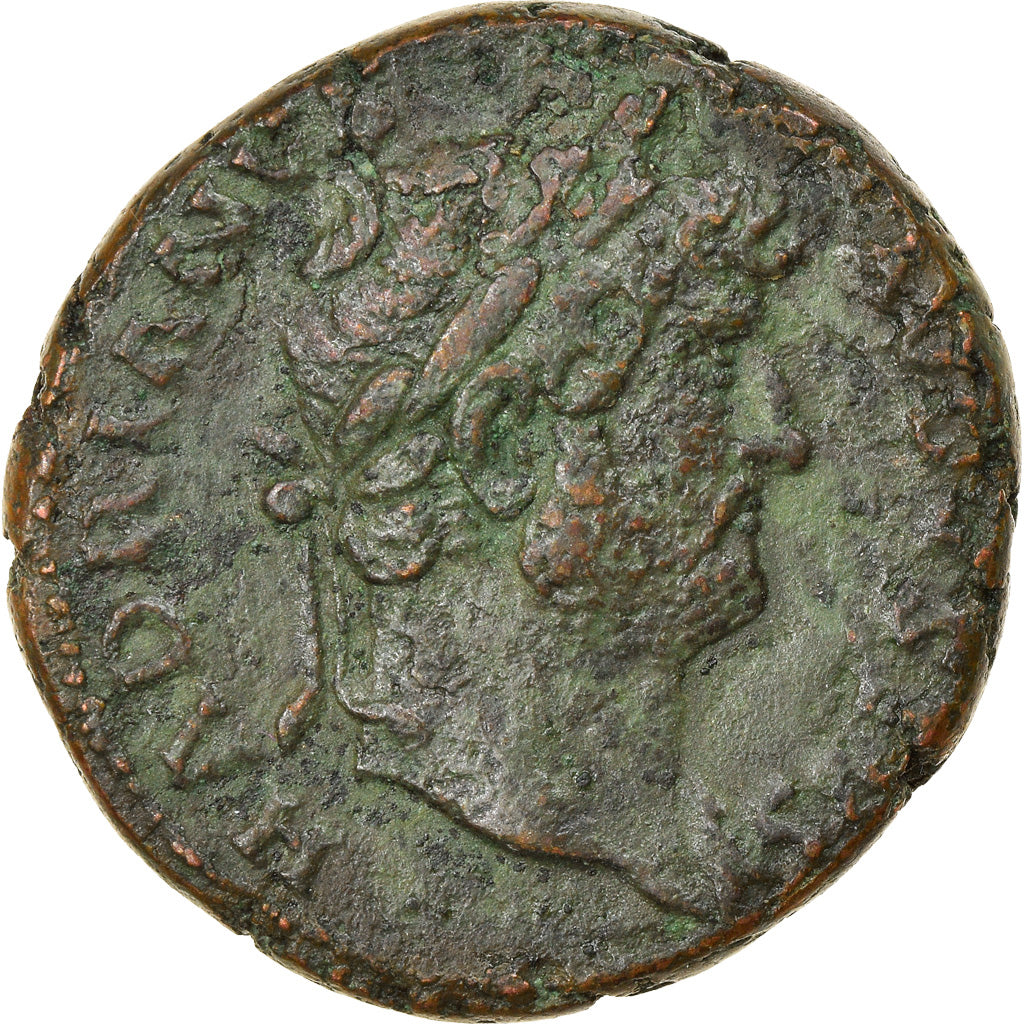 Moneta, Hadrian, As, 126, Roma, VF(30-35), Miedź, RIC:664