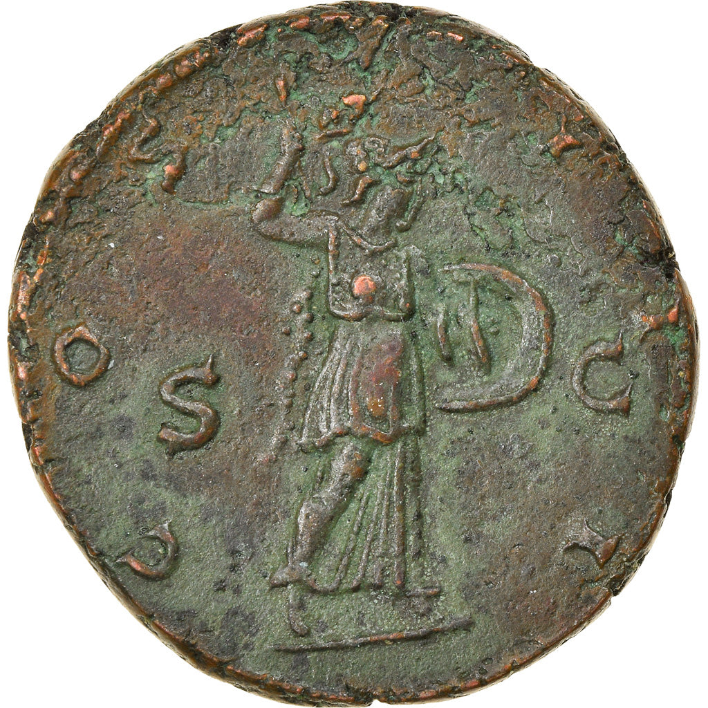 Moneta, Hadrian, As, 126, Roma, VF(30-35), Miedź, RIC:664
