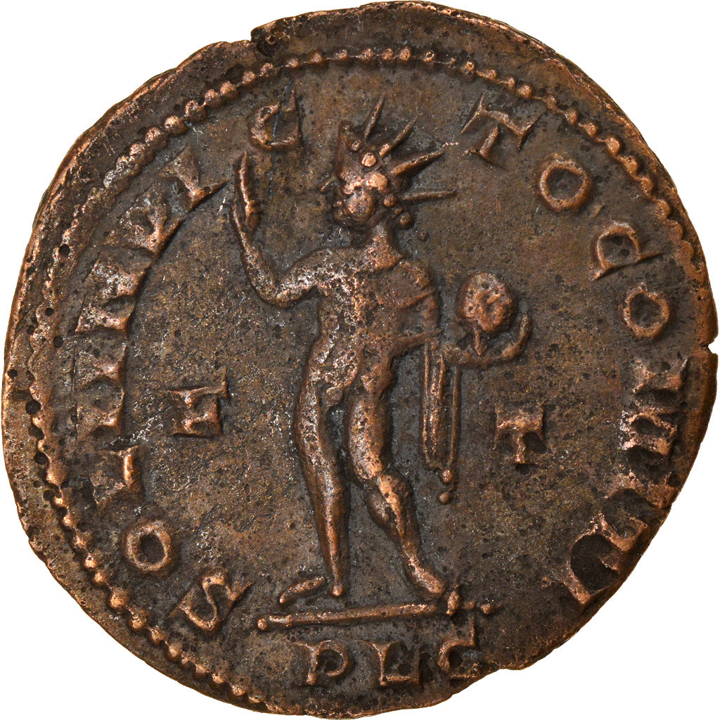 Munten, Constantijn I, Nummus, 310-311, Lyon, ZF+, Koper, RIC:307