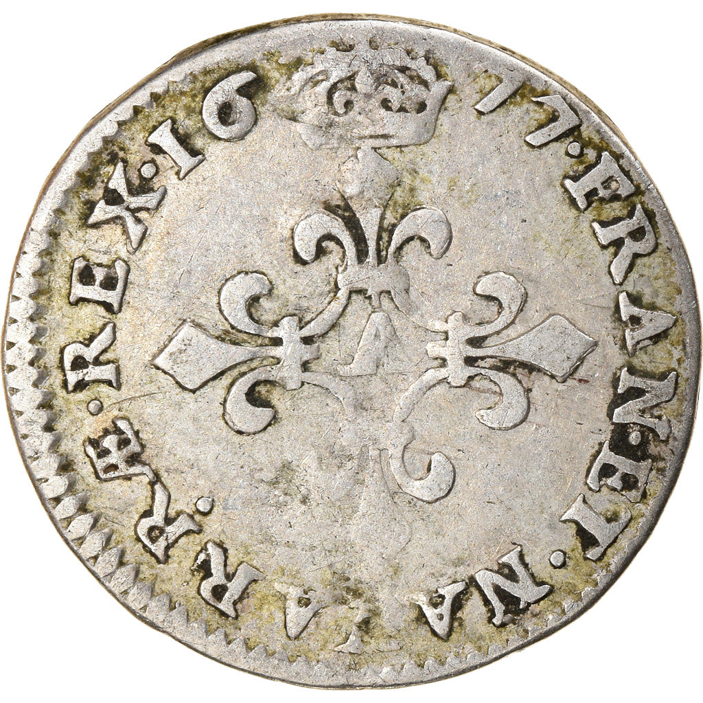 Coin, France, Louis XIV, 4 Sols dits « des Traitants », 4 Sols, 1677, Paris