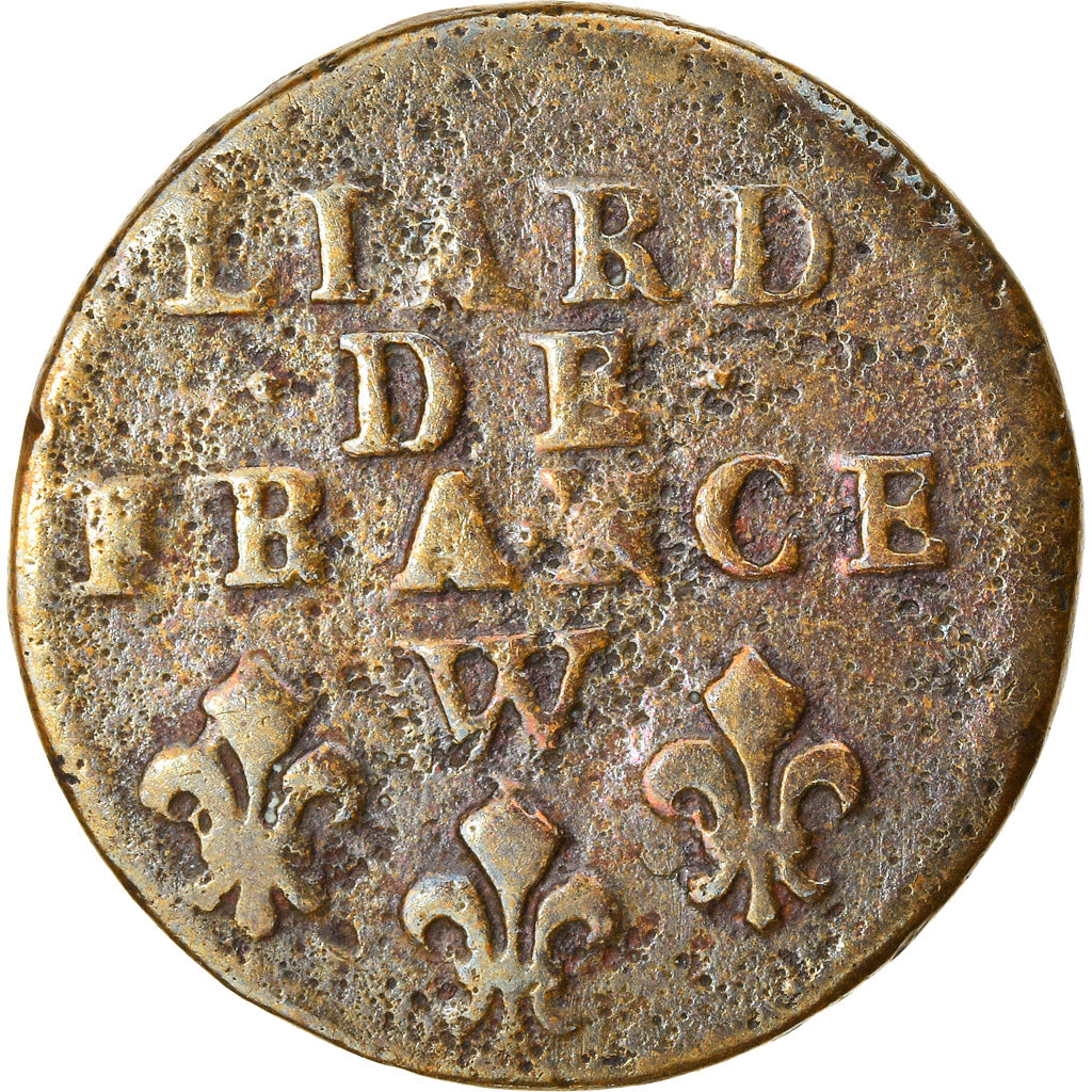 Coin, France, Louis XIV, Liard de Lille, Liard, 1713, Lille, F(12-15), Copper