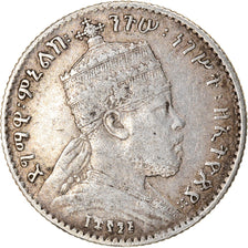 Coin, Ethiopia, Menelik II, Gersh, 1903, Paris, EF(40-45), Silver, KM:12