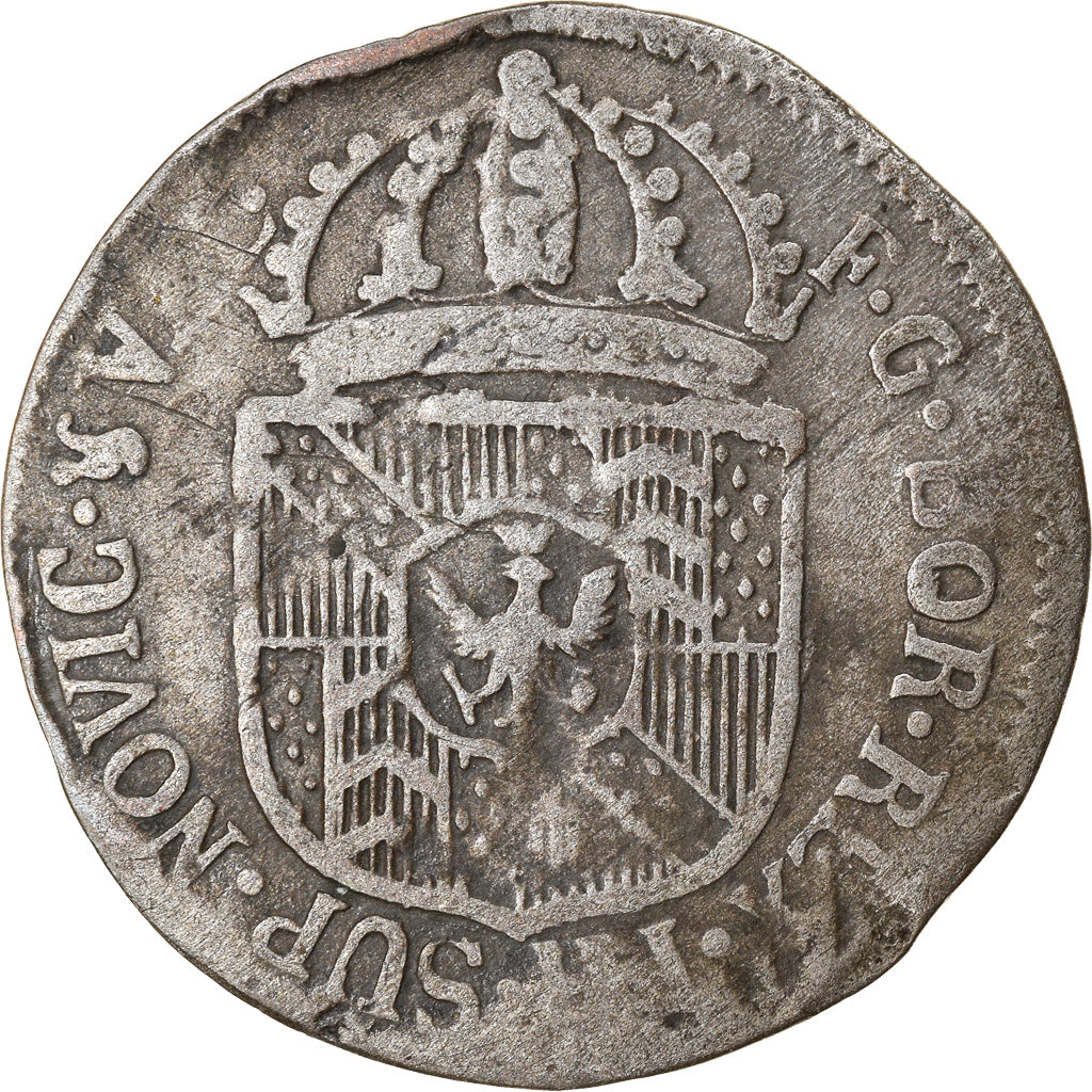 Coin, SWISS CANTONS, NEUCHATEL, 1/2 Batzen, 1792, Neuenburg, VF(30-35), Billon