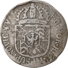 Coin, SWISS CANTONS, NEUCHATEL, 1/2 Batzen, 1792, Neuenburg, VF(30-35), Billon