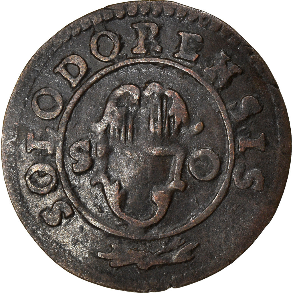 Moneda, CANTONES SUIZOS, SOLOTHURN, 1/2 Kreuzer, Vierer, 1797, MBC, Vellón