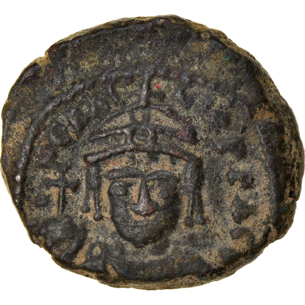 Coin, Heraclius, Half Follis, 616, Carthage, VF(30-35), Copper, Sear:874