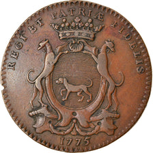 Francia, Token, Royal, Maire de Dijon, Guillaume Raviot, 1775, BB, Rame