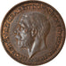 Moneda, Gran Bretaña, George V, Farthing, 1926, MBC, Bronce, KM:825