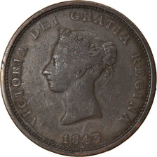 Munten, NIEUW BRUNSWIJK, 1 Penny Token, 1843, Royal Canadian Mint, Ottawa, FR+