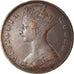 Moneta, Hong Kong, Victoria, Cent, 1865, MB+, Bronzo, KM:4.1