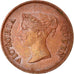 Coin, Straits Settlements, Victoria, 1/4 Cent, 1845, EF(40-45), Copper, KM:1