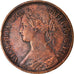 Coin, Great Britain, Victoria, Farthing, 1868, VF(30-35), Bronze, KM:747.2