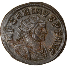 Coin, Carinus, Aurelianus, 283, Ticinum, AU(55-58), Billon, RIC:24