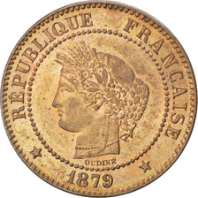 Munten, Frankrijk, Cérès, 2 Centimes, 1879, Paris, UNC-, Bronze, KM:827.1