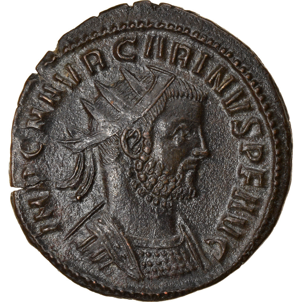 Coin, Carinus, Aurelianus, 284, Siscia, AU(55-58), Billon, RIC:315