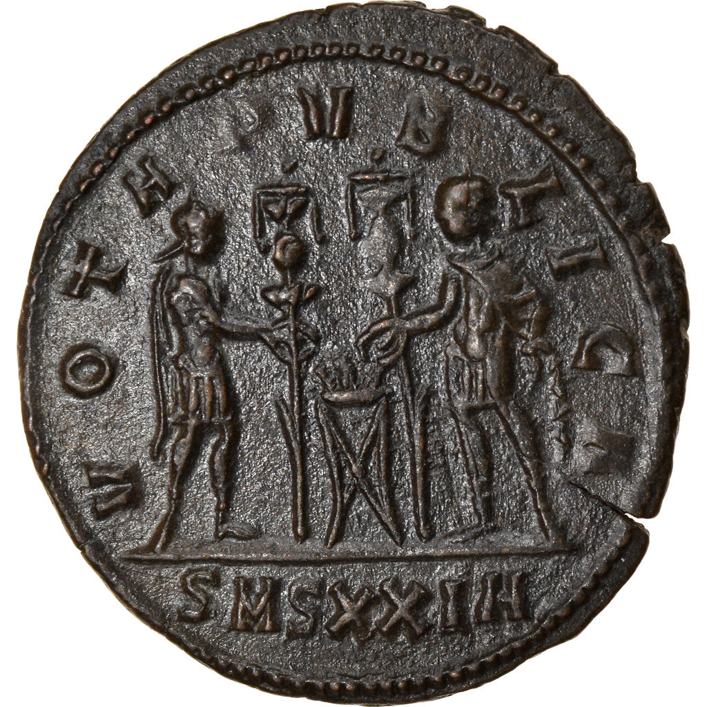 Coin, Carinus, Aurelianus, 284, Siscia, AU(55-58), Billon, RIC:315