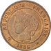 Coin, France, Cérès, 2 Centimes, 1885, Paris, MS(63), Bronze, KM:827.1