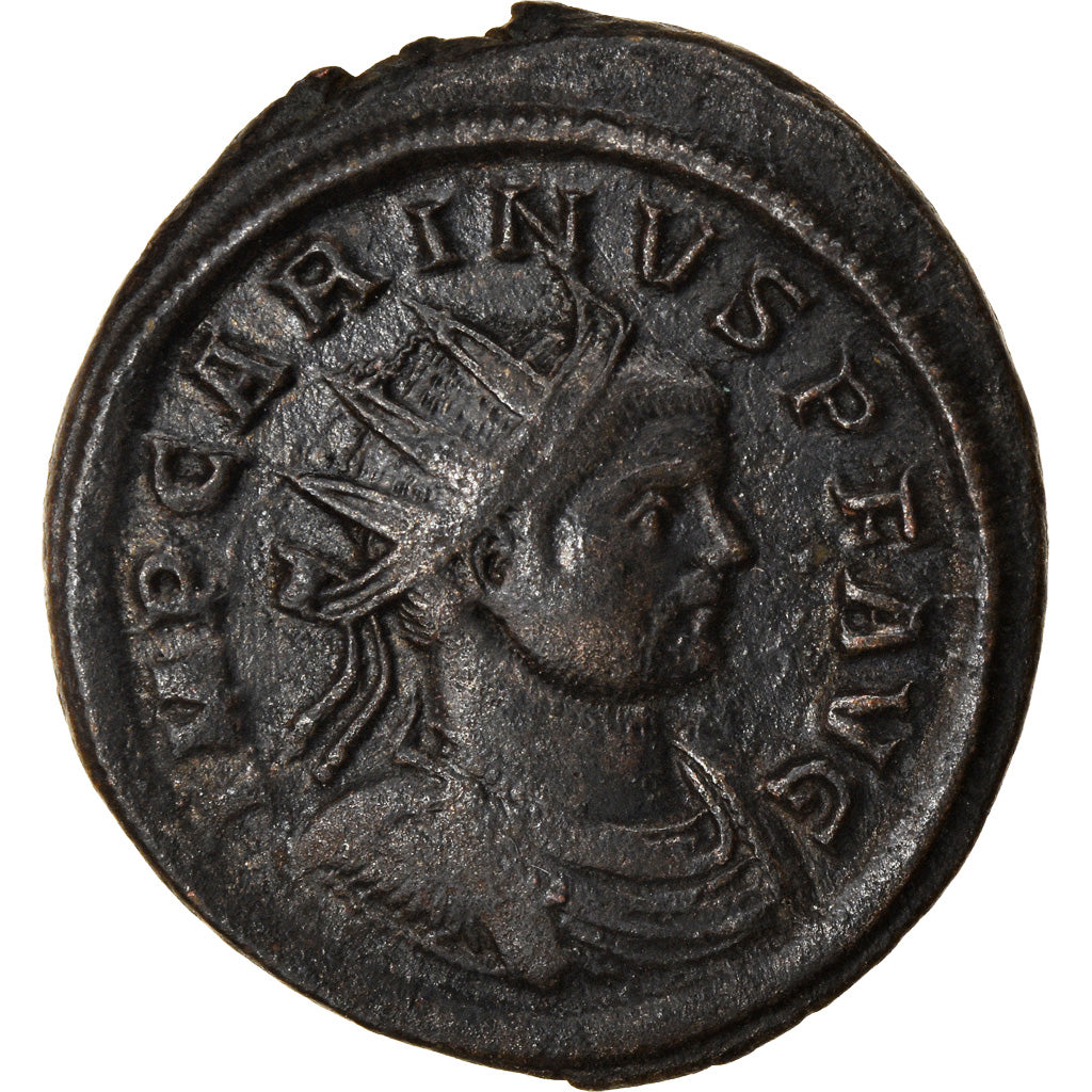 Coin, Carinus, Aurelianus, 283, Ticinum, AU(50-53), Billon, RIC:298