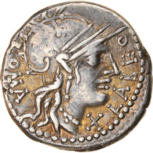 Moneta, Fabia, Denarius, 124 BC, Roma, EF(40-45), Srebro, Babelon:1