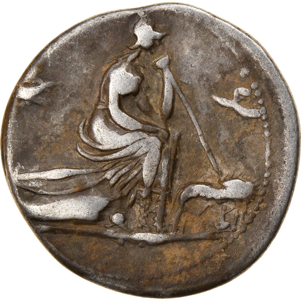 Coin, Anonymous, Denarius, 115-114 BC, Roma, VF(30-35), Silver, Babelon:176