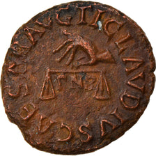 Coin, Claudius, Quadrans, 41 AD, Roma, EF(40-45), Copper, RIC:85