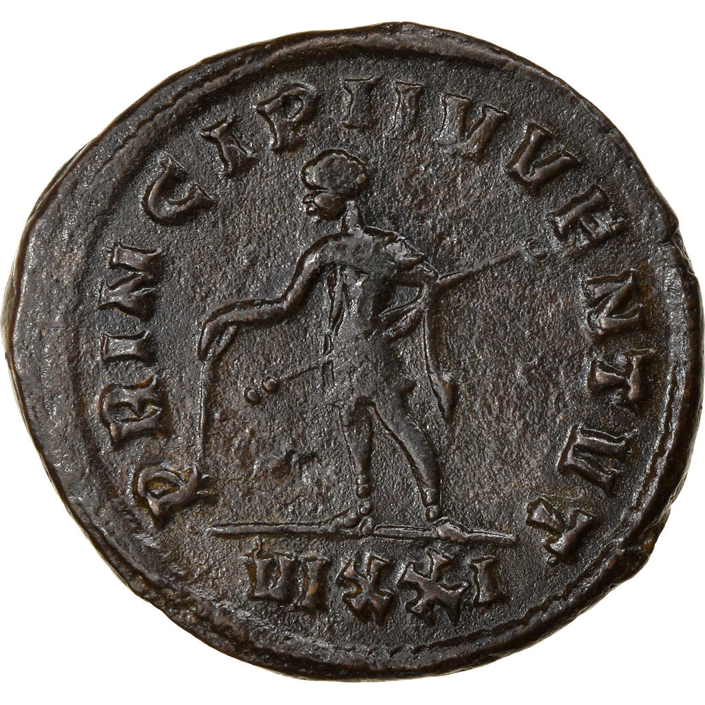 Coin, Numerian, Aurelianus, 282-283, Ticinum, AU(50-53), Billon, RIC:366